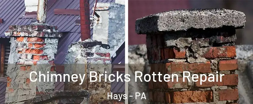 Chimney Bricks Rotten Repair Hays - PA