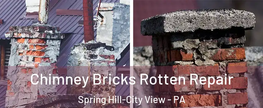 Chimney Bricks Rotten Repair Spring Hill-City View - PA