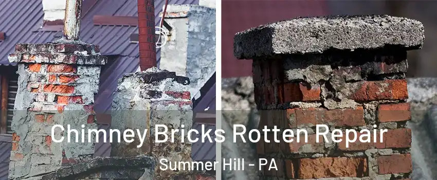Chimney Bricks Rotten Repair Summer Hill - PA