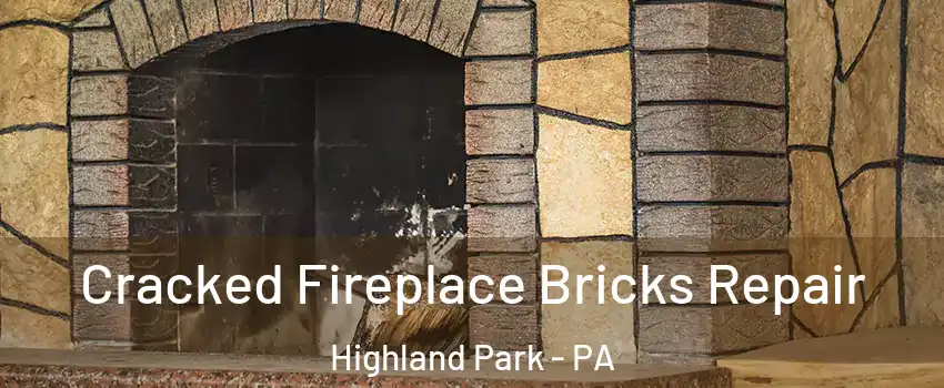 Cracked Fireplace Bricks Repair Highland Park - PA