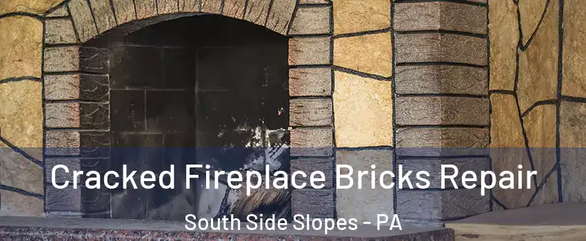 Cracked Fireplace Bricks Repair South Side Slopes - PA