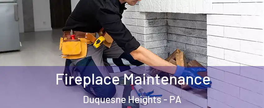 Fireplace Maintenance Duquesne Heights - PA