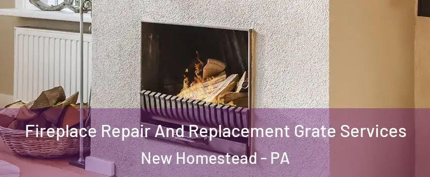 Fireplace Repair And Replacement Grate Services New Homestead - PA