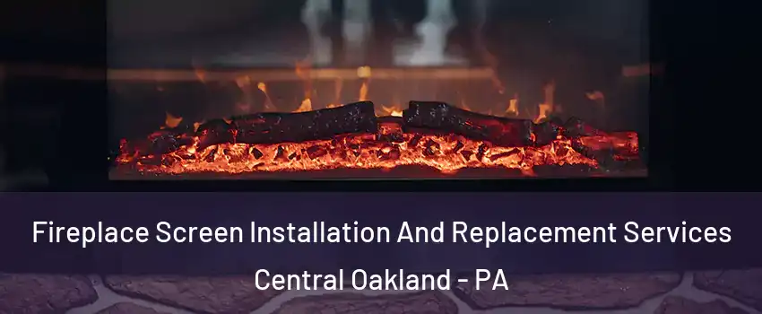 Fireplace Screen Installation And Replacement Services Central Oakland - PA
