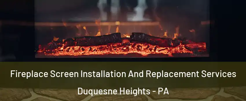 Fireplace Screen Installation And Replacement Services Duquesne Heights - PA