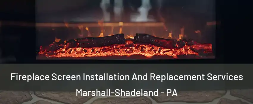 Fireplace Screen Installation And Replacement Services Marshall-Shadeland - PA