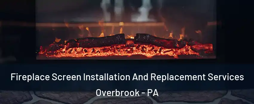 Fireplace Screen Installation And Replacement Services Overbrook - PA