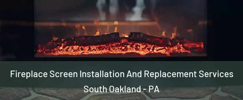 Fireplace Screen Installation And Replacement Services South Oakland - PA