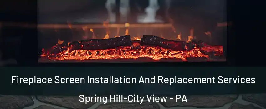 Fireplace Screen Installation And Replacement Services Spring Hill-City View - PA