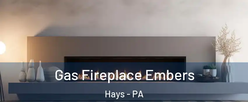 Gas Fireplace Embers Hays - PA