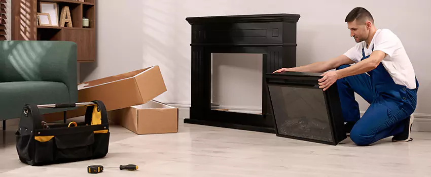 Old Rusted Metal Fireplace Repair And Replacement in Allentown, PA