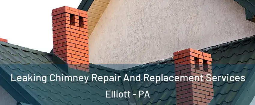 Leaking Chimney Repair And Replacement Services Elliott - PA