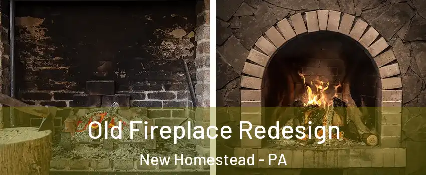 Old Fireplace Redesign New Homestead - PA