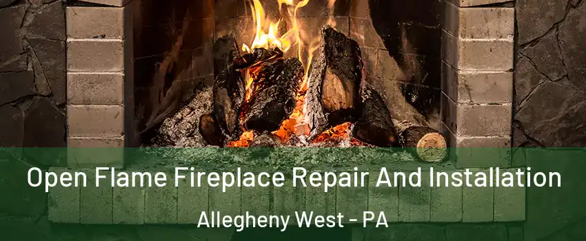 Open Flame Fireplace Repair And Installation Allegheny West - PA