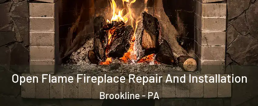 Open Flame Fireplace Repair And Installation Brookline - PA