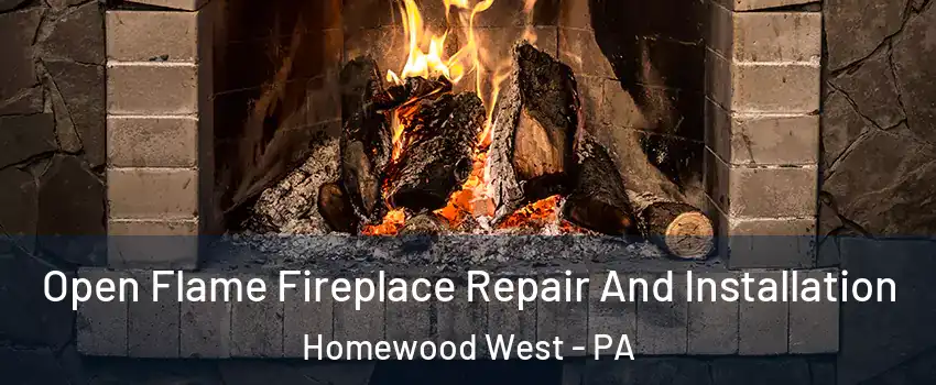 Open Flame Fireplace Repair And Installation Homewood West - PA