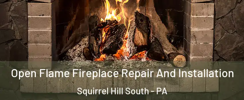 Open Flame Fireplace Repair And Installation Squirrel Hill South - PA